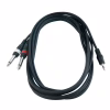 Інсертний кабель RockCable Patch Cable - 2 x TS Jack to TRS MiniJack (1.5m) (RCL 20912 D4) - Image 1