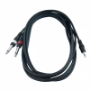 Інсертний кабель RockCable Patch Cable - 2 x TS Jack to TRS MiniJack (1.5m) (RCL 20912 D4) - Image 1