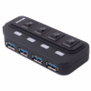 Концентратор Maxxter 4 x USB 2.0 Type-A 1m cable + 5V1A adapter (HU2A-4P-AC-02) - Image 1