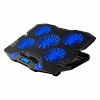 Підставка до ноутбука IceCoorel 10-15", 1*125mm 1400 RPM + 4*70mm 2500 RPM, 2*USB, 365x297x30mm, Blue (K5Bl) - Image 1