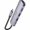 Концентратор HOCO USB-C to HDMI+USB3.0+2xUSB2.0+PD HB27 Metal Gray (6931474769329) - Image 1