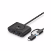 Концентратор Ugreen USB 3.0 to 4xUSB + USB-C plug 1.0m CR113 black (40850) - Image 1