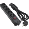 Мережевий фільтр живлення Patron 3.0 m3*1mm2 (SP-1053) 5 розеток BLACK (EXT-PN-SP-1053) - Image 1