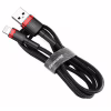 Дата кабель USB 2.0 AM to Lightning 0.5m Cafule 2.4A red+black Baseus (CALKLF-A19) - Image 1