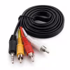 Кабель мультимедійний 3.5mm M to 3xRCA M 1.5m Extradigital (KBV1731) - Image 1