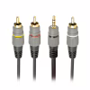 Кабель мультимедийный 3.5mm M to 3xRCA M 1.5m (4pin) AV Cablexpert (CCAP-4P3R-1.5M) - Image 1