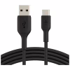Дата кабель USB 2.0 AM to USB-C 1.0m PVC black Belkin (CAB001BT1MBK) - Image 1