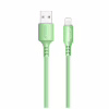 Дата кабель USB 2.0 AM to Lightning 1.0m soft silicone green ColorWay (CW-CBUL042-GR) - Image 1
