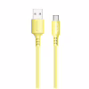 Дата кабель USB 2.0 AM to USB-C 1.0m soft silicone yellow ColorWay (CW-CBUC043-Y) - Image 1
