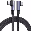 Дата кабель USB-C to USB-C 2.0m 5A 100W US335 90-degree Space Gray Ugreen (70698) - Image 1