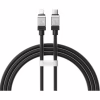 Дата кабель USB-C to Lightning 2.0m CoolPlay Fast Charging 20W black Baseus (CAKW000101) - Image 1