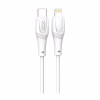 Дата кабель USB-C to Lightning 1.0m 27W High Elastic Zeus XO (NBQ239A_White) - Image 1