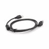Дата кабель USB 2.0 AM/AF 1.0m ferrite black Voltronic (YT-AM/AF-1.0B) - Image 1