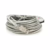 Дата кабель USB 2.0 AM/AF 10.0m ferrite transparent white Voltronic (YT-AM/AF-10TBL) - Image 1