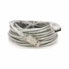 Дата кабель USB 2.0 AM/AF 10.0m ferrite transparent white Voltronic (YT-AM/AF-10TBL) - Image 1