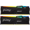 Модуль пам'яті для комп'ютера DDR5 16GB (2x8GB) 5600 MHz Beast RGB Kingston Fury (ex.HyperX) (KF556C40BBAK2-16) - Image 1