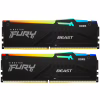 Модуль памяти для компьютера DDR5 16GB (2x8GB) 5600 MHz Beast RGB Kingston Fury (ex.HyperX) (KF556C40BBAK2-16) - Image 1
