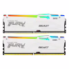 Модуль пам'яті для комп'ютера DDR5 64GB (2x32GB) 5200 MHz Beast White RGB Kingston Fury (ex.HyperX) (KF552C36BWEAK2-64) - Image 1