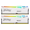 Модуль пам'яті для комп'ютера DDR5 64GB (2x32GB) 5200 MHz Beast White RGB Kingston Fury (ex.HyperX) (KF552C36BWEAK2-64) - Image 1