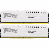 Модуль пам'яті для комп'ютера DDR5 64GB (2x32GB) 5200 MHz FURY Beast White Kingston Fury (ex.HyperX) (KF552C40BWK2-64) - Image 1