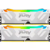 Модуль пам'яті для комп'ютера DDR5 32GB (2x16GB) 7600 MHz Renegade RGB White XMP Kingston Fury (ex.HyperX) (KF576C38RWAK2-32) - Image 1