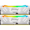 Модуль пам'яті для комп'ютера DDR5 32GB (2x16GB) 7600 MHz Renegade RGB White XMP Kingston Fury (ex.HyperX) (KF576C38RWAK2-32) - Image 1