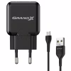Зарядний пристрій Grand-X CH-03UMB (5V/2,1A + DC cable Micro USB) Black (CH-03UMB) - Image 1