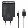 Зарядний пристрій Grand-X 5V 2,1A Black + cable USB-Lightning (CH15LTB) - Image 1