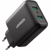 Зарядний пристрій Ugreen CD161 36W 2xUSB QC 3.0 Charger (Black) (10216) - Image 1