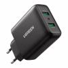 Зарядний пристрій Ugreen CD161 36W 2xUSB QC 3.0 Charger (Black) (10216) - Image 1
