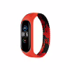 Ремешок для фитнес браслета BeCover Elastic Nylon Style для Xiaomi Mi Smart Band 5/6 (Size M) Black-Red (706146) - Image 1