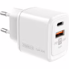 Зарядний пристрій Intaleo 30W GAN USB-C PD+USB-A QC 3.0 white (1283126578274) - Image 1