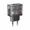 Зарядний пристрій HOCO N34 Dazzling dual-port Black (6931474799166) - Image 1