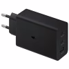 Зарядное устройство Samsung 2xUSB-С 65W PD PPS/USB-A Black (EP-T6530NBEGEU) - Image 1