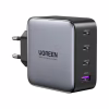 Зарядний пристрій Ugreen 4xUSB 100W (3xUSB-C+USB-A) Gan Tech Fast GAN Charger black CD226 (40747) - Image 1