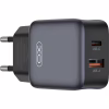 Зарядное устройство XO L156 USB-C PD30W + USB-A QC3.0 Black (L156.black) - Image 1