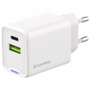 Зарядное устройство ColorWay C101E GaN Mini 45W PD PPS USB-C + USB-A QC4.0 white (CW-CHS060PD-WT) - Image 1