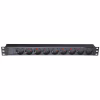 Силовой блок Eserver 19" 9 розеток, без выкл., без кабеля, алюм. корпус, 16А (WT-2261A-GER-9WAY-WO) - Image 1