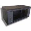 Шафа настінна Hypernet 4U 19" 600x350 (WMNC-35-4U-FLAT-BLACK) - Image 1
