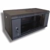 Шкаф настенный Hypernet 4U 19" 600x350 (WMNC-35-4U-FLAT-BLACK) - Image 1