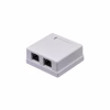 Комп'ютерна розетка RJ45 x2 STP 5e Kingda (KD-WP6037-C5e) - Image 1