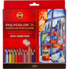 Карандаши цветные Koh-i-Noor Polycolor художественные 36 цвета (3835) - Image 1