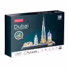 Пазл Cubic Fun Трехмерная головоломка-конструктор City Line с Led-подсветкой Дубай (L523h) - Image 1