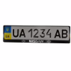 Рамка номерного знака CarLife пластик з об'ємними літерами NISSAN (2штт) (24-013) - Image 1