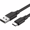 Дата кабель USB 2.0 AM to USB-C 0.5m 3.0A (18W) Nickel Plating US287 Black Ugreen (60115) - Image 1