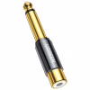 Перехідник 6.35mm M to RCA F AV169 black Ugreen (80731) - Image 1