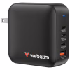 Зарядний пристрій Verbatim MiniGaN 165 W 4 ports (3xUSB-C/1xUSB-A) (32216) - Image 1