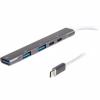 Концентратор Maxxter USB-C to 1xUSB 3.0 + 2xUSB 2.0 + 1xUSB-C PD100W + 1xUSB-C (HU3C-4P1PD-01) - Image 1