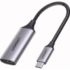 Переходник USB2.0 Type C to HDMI V2.0 4K60Hz 10cm CM297 gray Ugreen (70444) - Image 1