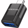 Перехідник BV18 USB to USB-C M USB3.0 Black BOROFONE (6941991104015) - Image 1